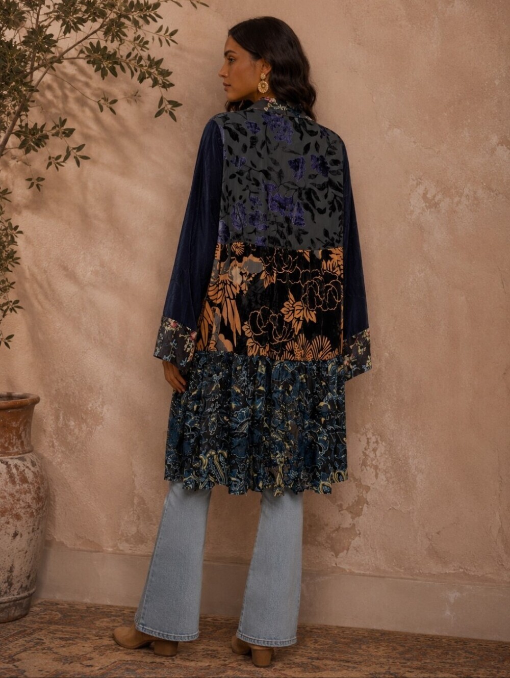 Adore NWOTs Velvet Burnout Cardigan - Picture 2 of 4